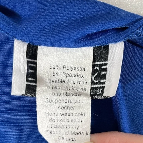 Escalade Blue Ruched Top - Picture 10 of 14